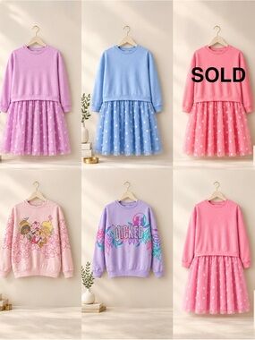 Girls Dresses, Wicked & Strawberry Shortcake Sweatshirts $20 Each NWT